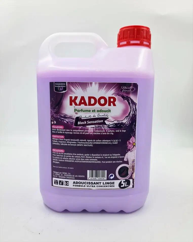 Adoucissant 5 litres KADOR Black Sensation (équivalent Black opium) Ma boutique