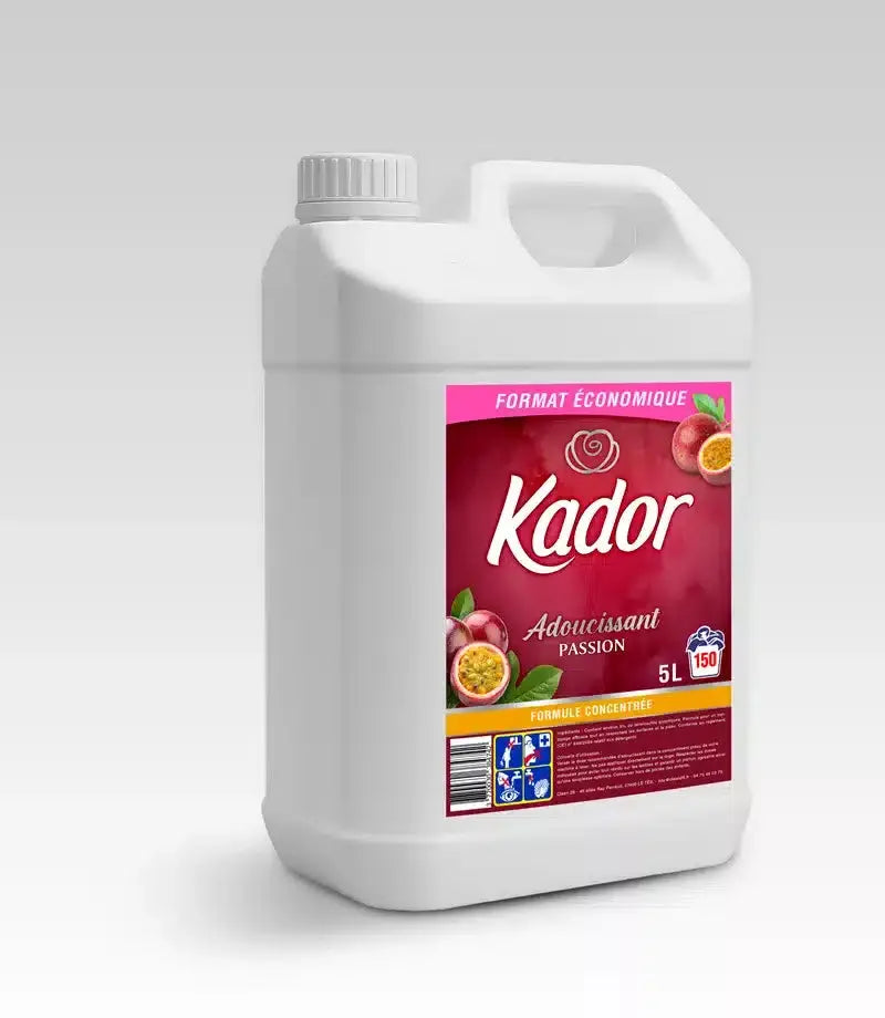 Adoucissant 5 litres KADOR Passion (équivalent Soupline baiser de fleurs) Ma boutique