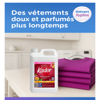 Adoucissant 5 litres KADOR Passion (équivalent Soupline baiser de fleurs) Ma boutique