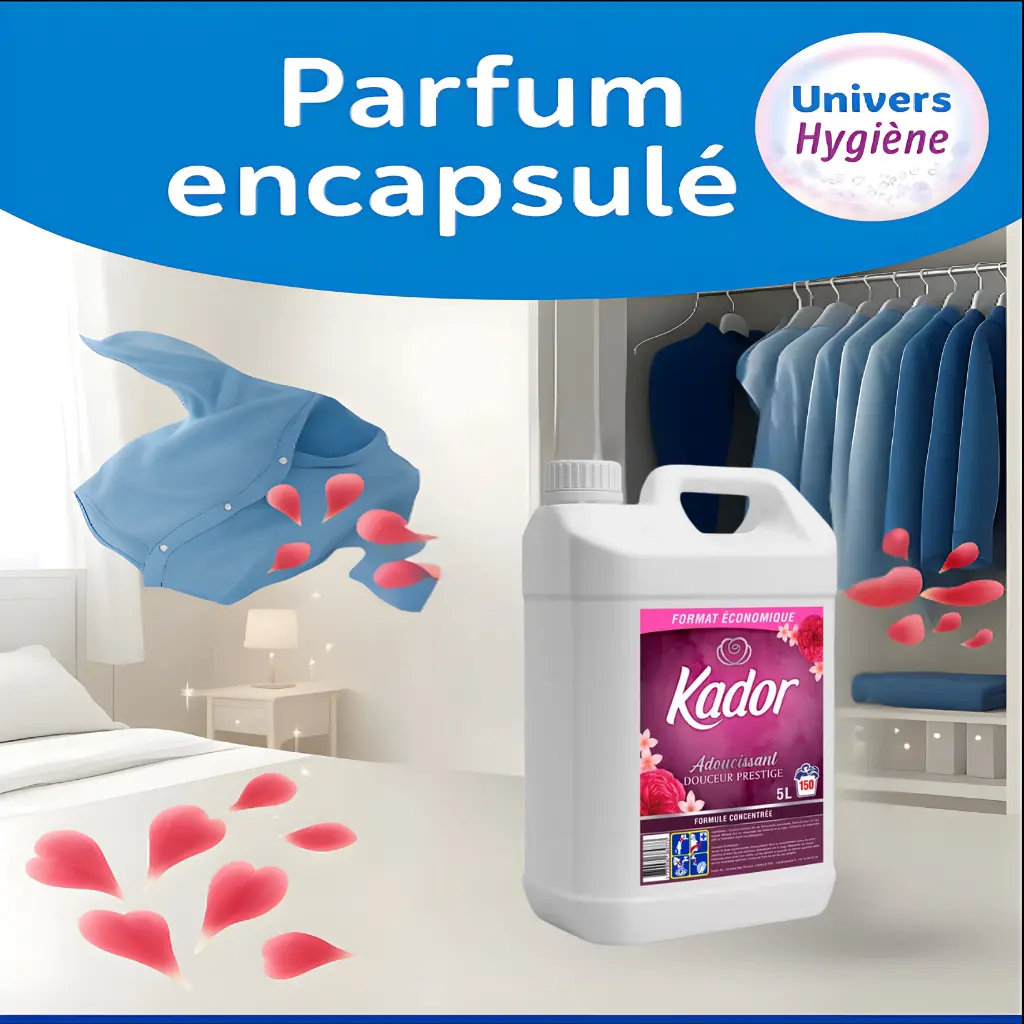 Adoucissant 5 litres KADOR Douceur Prestige (équivalent Lenor kiss) Ma boutique